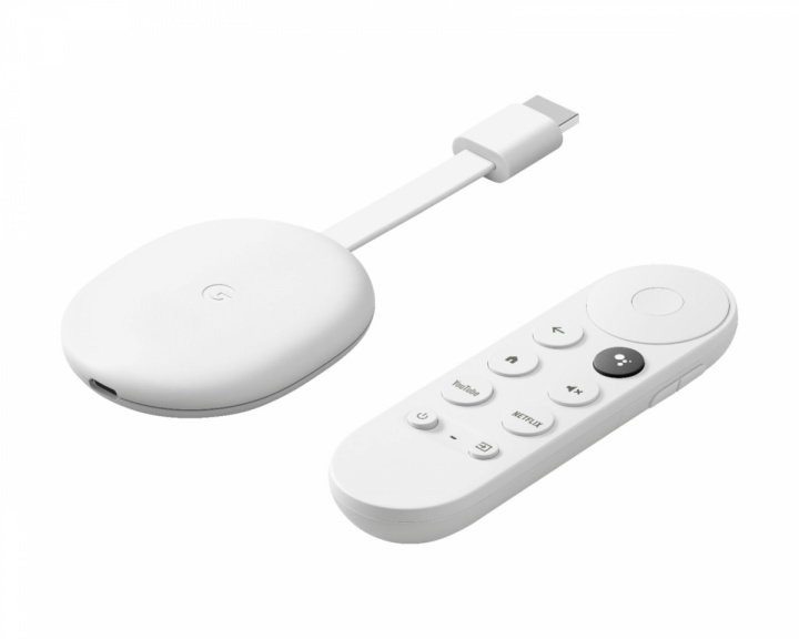 Google Chromecast med Google TV, Media-Player, HD - Vit