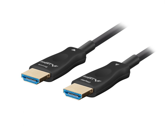 Lanberg HDMI 2.1 Kabel Optisk Svart 8k - 48Gbps - 20m
