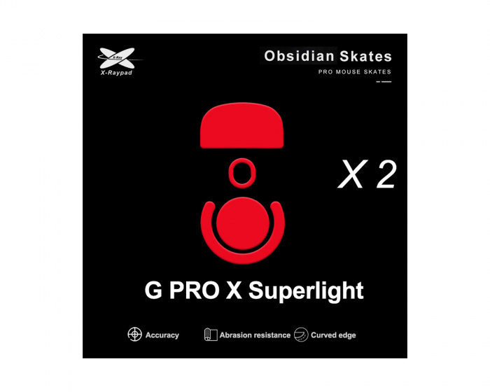 X-raypad Obsidian Mouse Skates Logitech G-Pro X Superlight