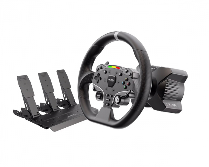 Moza Racing R3 Racing Simulator (R3 Base, ES Wheel, SR-P Lite Two Pedals, bordsklämma)