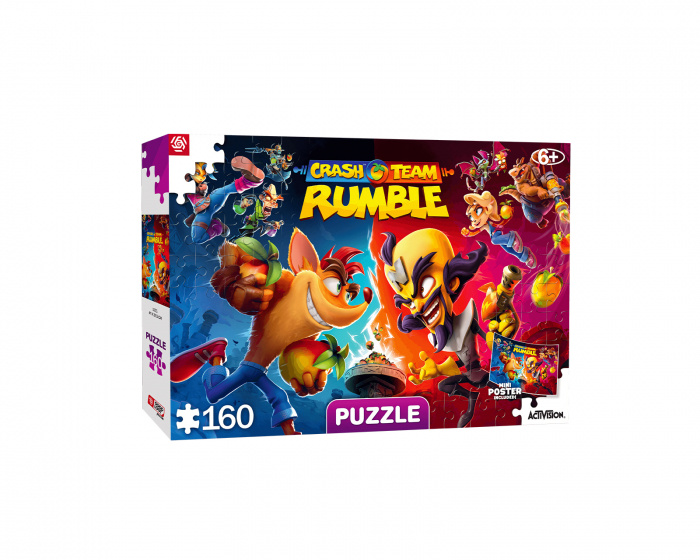 Good Loot Kids Puzzle - Crash Rumble Heroes Barnpussel 160 Bitar
