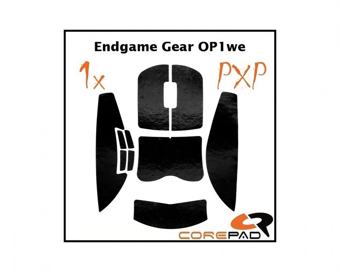 Corepad PXP Grips till Endgame Gear OP1/8K/RGB/OP1we - Svart